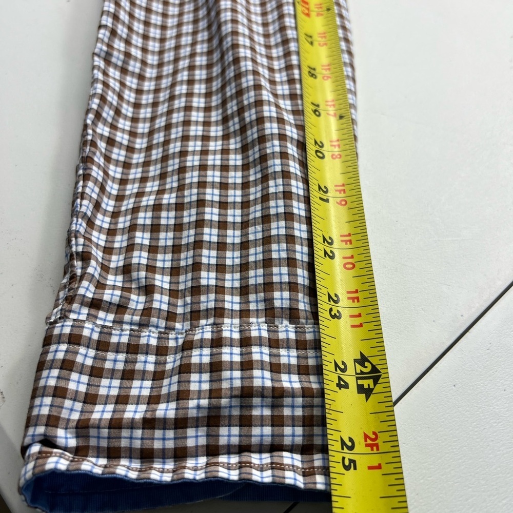 Ralph Lauren Men’s Cotton Stretch Button Down Shirt Sz L Brown Check Pony Preppy - Picture 7 of 11